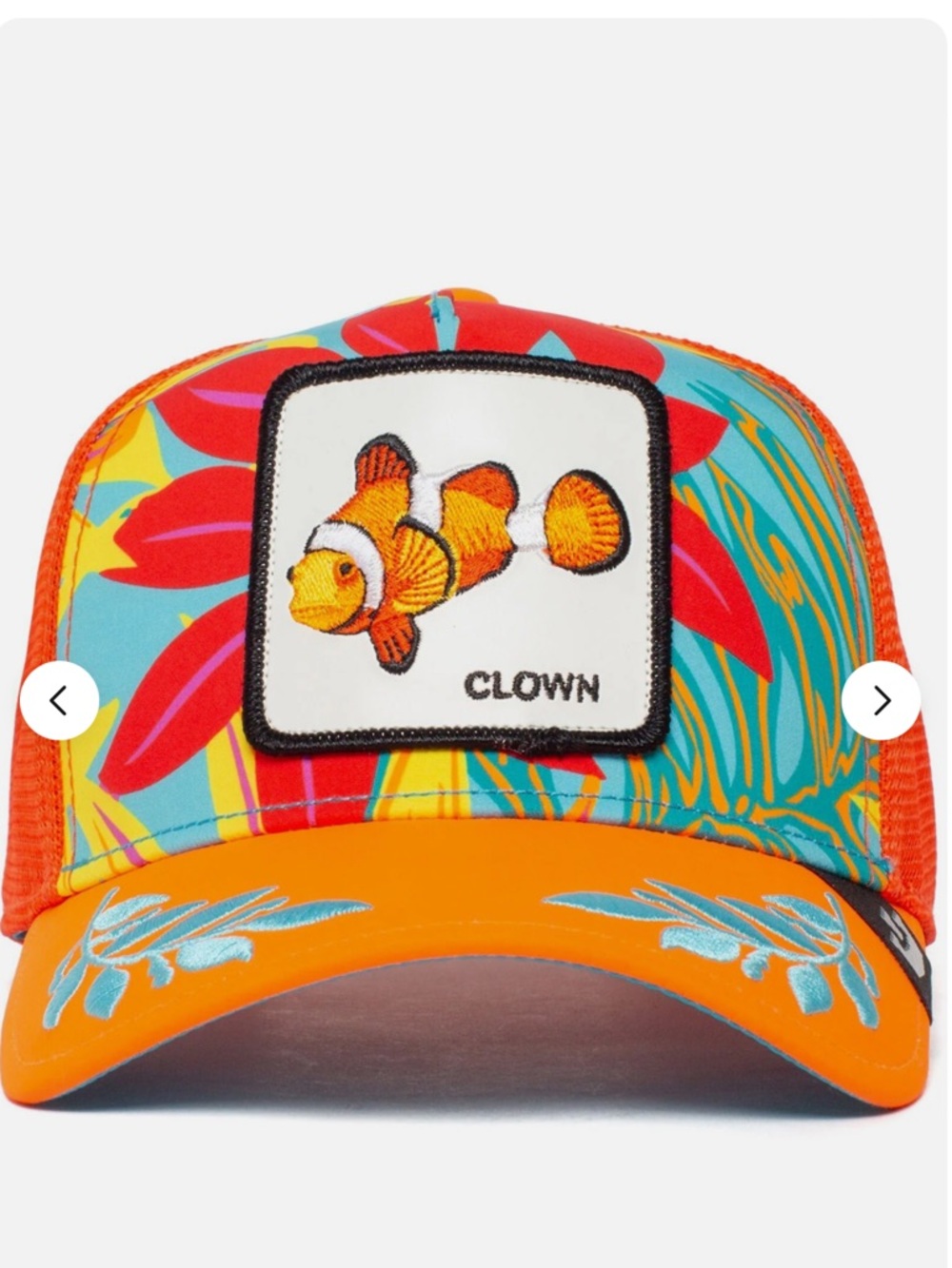 New Goorin Bros Unisex Animal Farm Trucker Snapback Public Anemone Clown Fish
